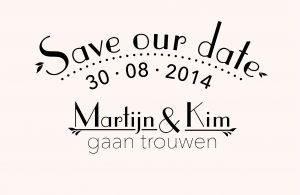 Save the date Vintage bohemien Love Letterpress