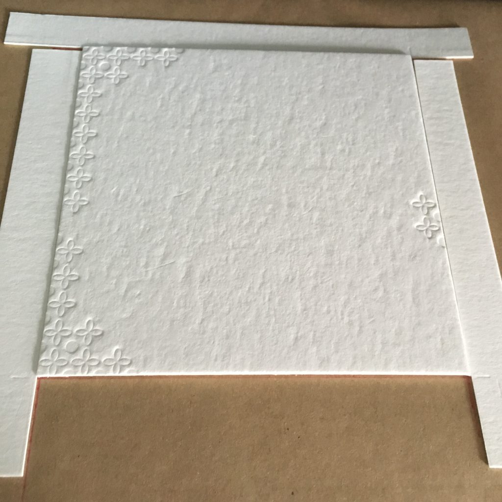 trouwkaart blinddruk letterpress minimalistisch